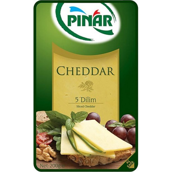 PINAR CHEDDAR DİLİMLİ 200 GR