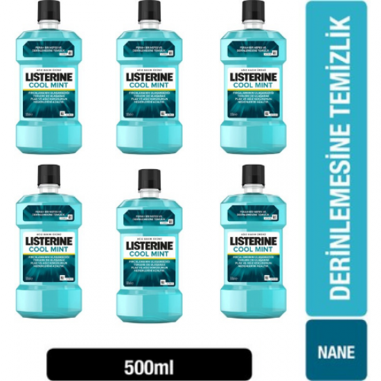 LİSTERİNE COOL MINT 500ML 6ADET