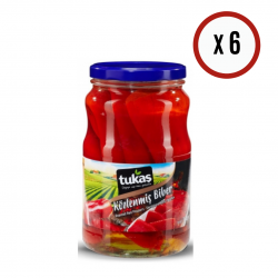 TUKAŞ KÖZLENMİŞ BİBER 1650 GR CAM 6 ADET