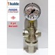 Kalde su basınç düşürücü 1/2 rekorsuz DN15 +Pakkens manometre
