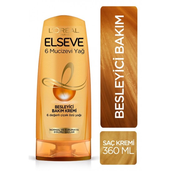 ELSEVE BAKIM KREMİ 360ML 6 MUCİZEVİ YAĞ BESLEYİCİ BAKIM
