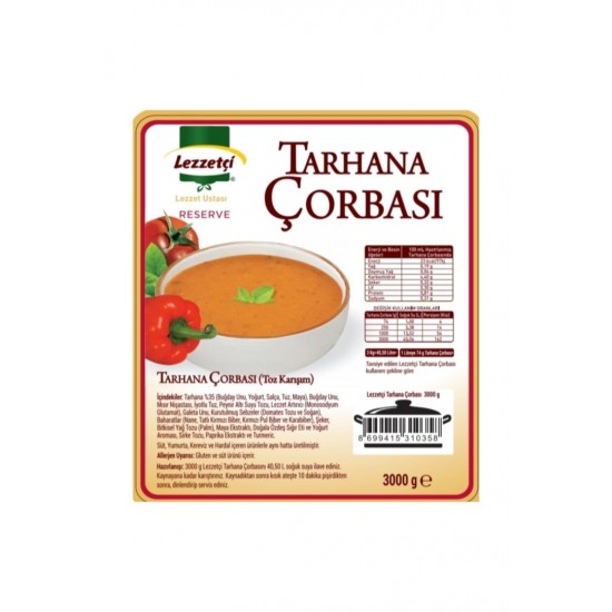 LEZZETÇİ TARHANA ÇORBA 3000GR