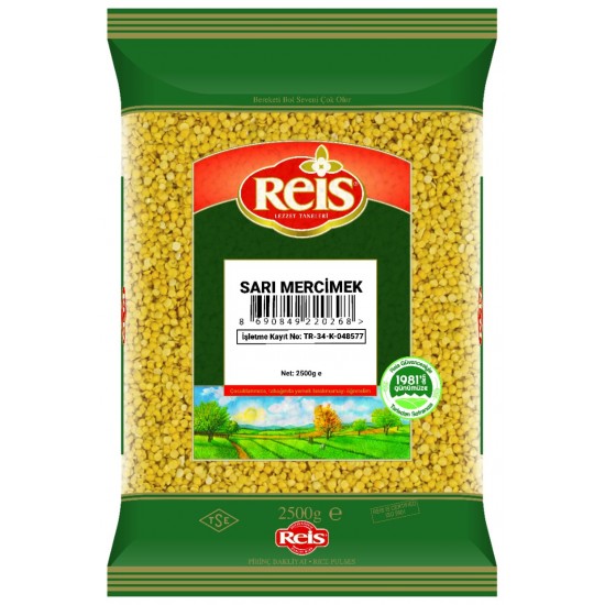 REİS  SARI MERCİMEK 2.5 KG