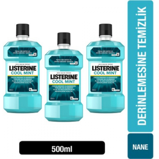 LİSTERİNE COOL MINT 500ML 3 ADET