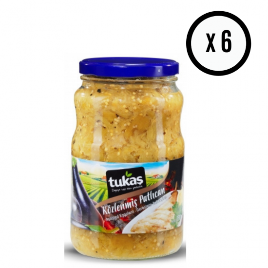 TUKAŞ KÖZLENMİŞ PATLICAN 1500 GR CAM 6 ADET