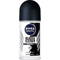Men Invisible Black And White Fresh Erkek Deodorant Roll On 50 Ml