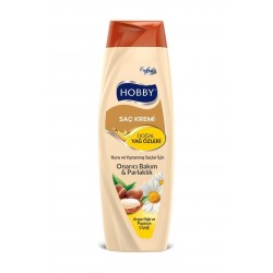 HOBBY SAÇ KREMİ 600ML ARGAN YAĞI VE  PAPATYA ÇİÇEĞİ