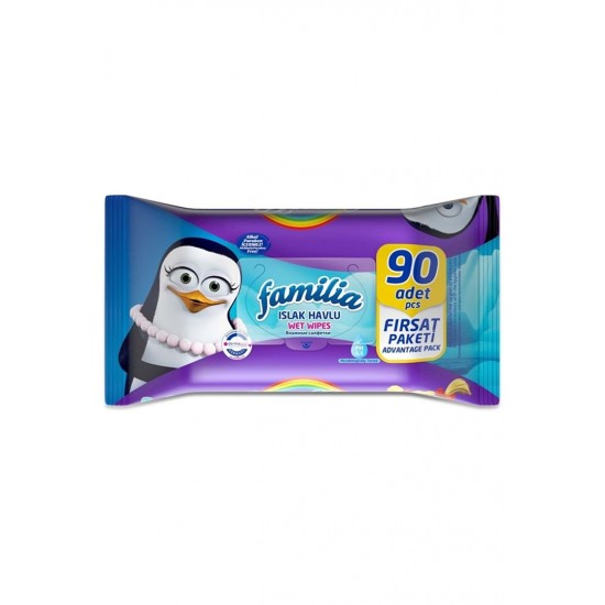 Familia 90 Yaprak Tekli Paket Islak Havlu