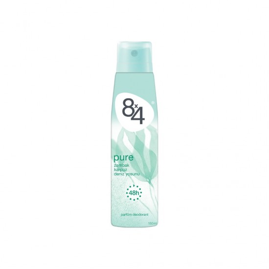 8X4 Pure Sprey Deodorant 150Ml