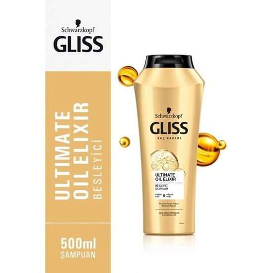 GLİSS ŞAMPUAN ULTİMATE OİL ELİXİR 500ML
